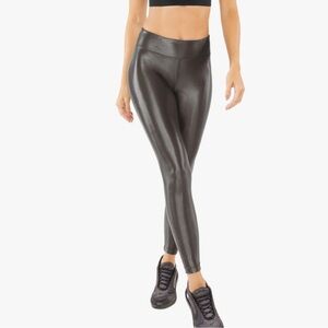 KORAL Lustrous Rise Legging Gunmetal Metallic High Rise Activewear 📐 XS